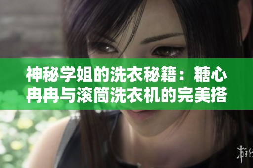 神秘学姐的洗衣秘籍：糖心冉冉与滚筒洗衣机的完美搭档