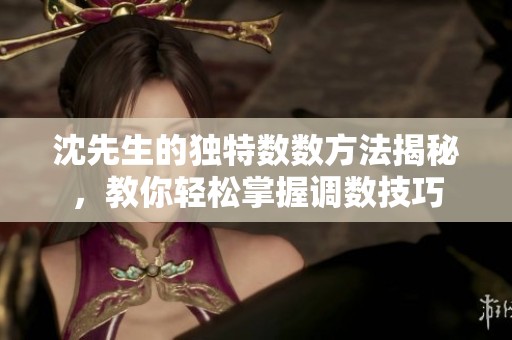沈先生的独特数数方法揭秘，教你轻松掌握调数技巧