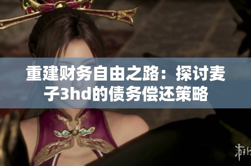 重建财务自由之路：探讨麦子3hd的债务偿还策略