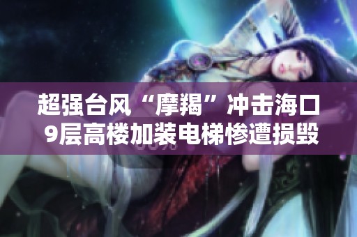超强台风“摩羯”冲击海口 9层高楼加装电梯惨遭损毁