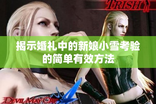 揭示婚礼中的新娘小雪考验的简单有效方法