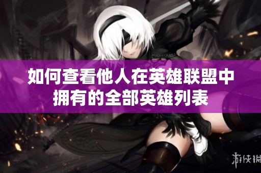 如何查看他人在英雄联盟中拥有的全部英雄列表