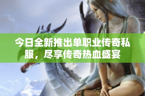 今日全新推出单职业传奇私服，尽享传奇热血盛宴