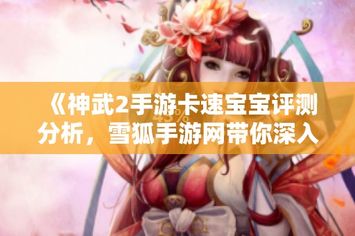 《神武2手游卡速宝宝评测分析，雪狐手游网带你深入体验》