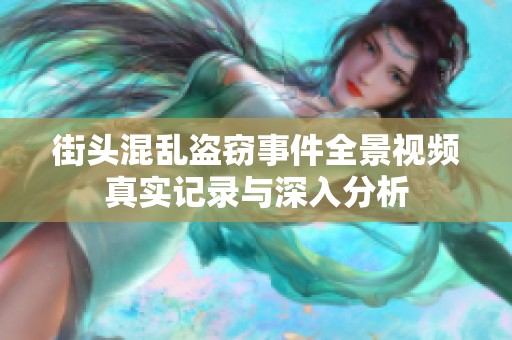 街头混乱盗窃事件全景视频真实记录与深入分析
