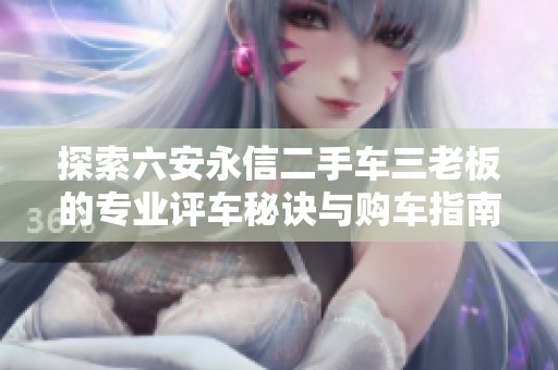 探索六安永信二手车三老板的专业评车秘诀与购车指南