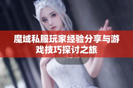 魔域私服玩家经验分享与游戏技巧探讨之旅