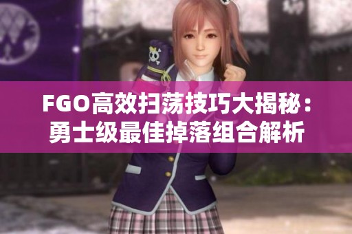 FGO高效扫荡技巧大揭秘：勇士级最佳掉落组合解析