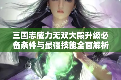 三国志威力无双大殿升级必备条件与最强技能全面解析