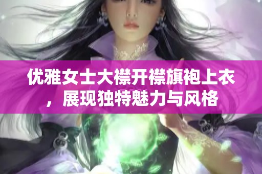 优雅女士大襟开襟旗袍上衣，展现独特魅力与风格