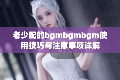 老少配的bgmbgmbgm使用技巧与注意事项详解