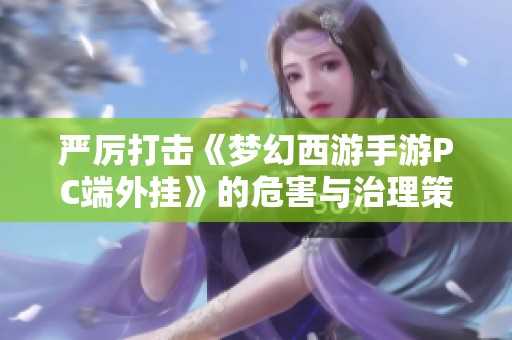 严厉打击《梦幻西游手游PC端外挂》的危害与治理策略