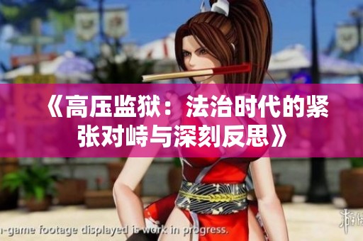 《高压监狱：法治时代的紧张对峙与深刻反思》