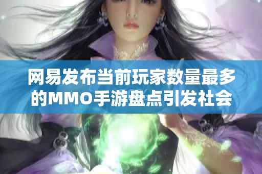网易发布当前玩家数量最多的MMO手游盘点引发社会热议